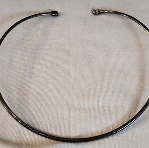 Ladies choker style in gun metal by Lia Sophia